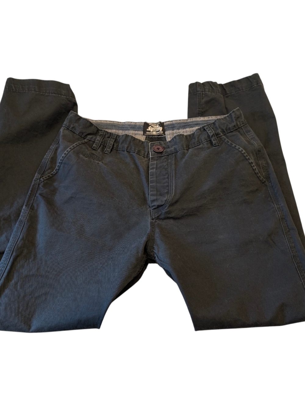 Men's Super dry Chinos. Navy